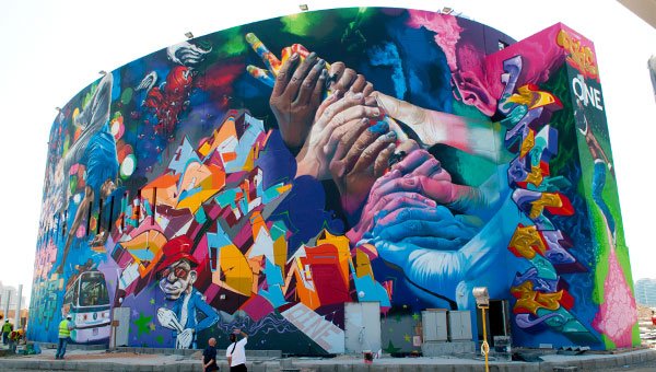 graffiti muurschildering Mural Kings project