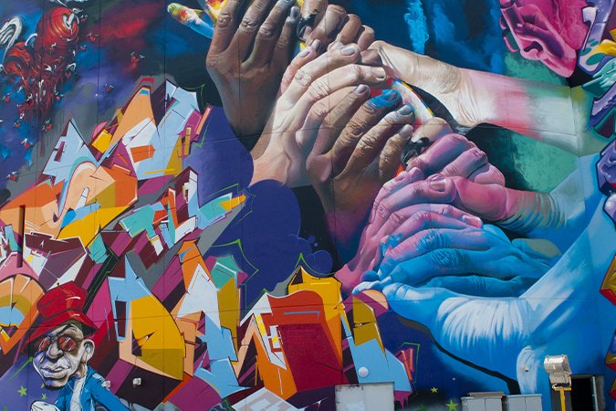 Graffiti kinderkamer Graffiti kinderkamer handen